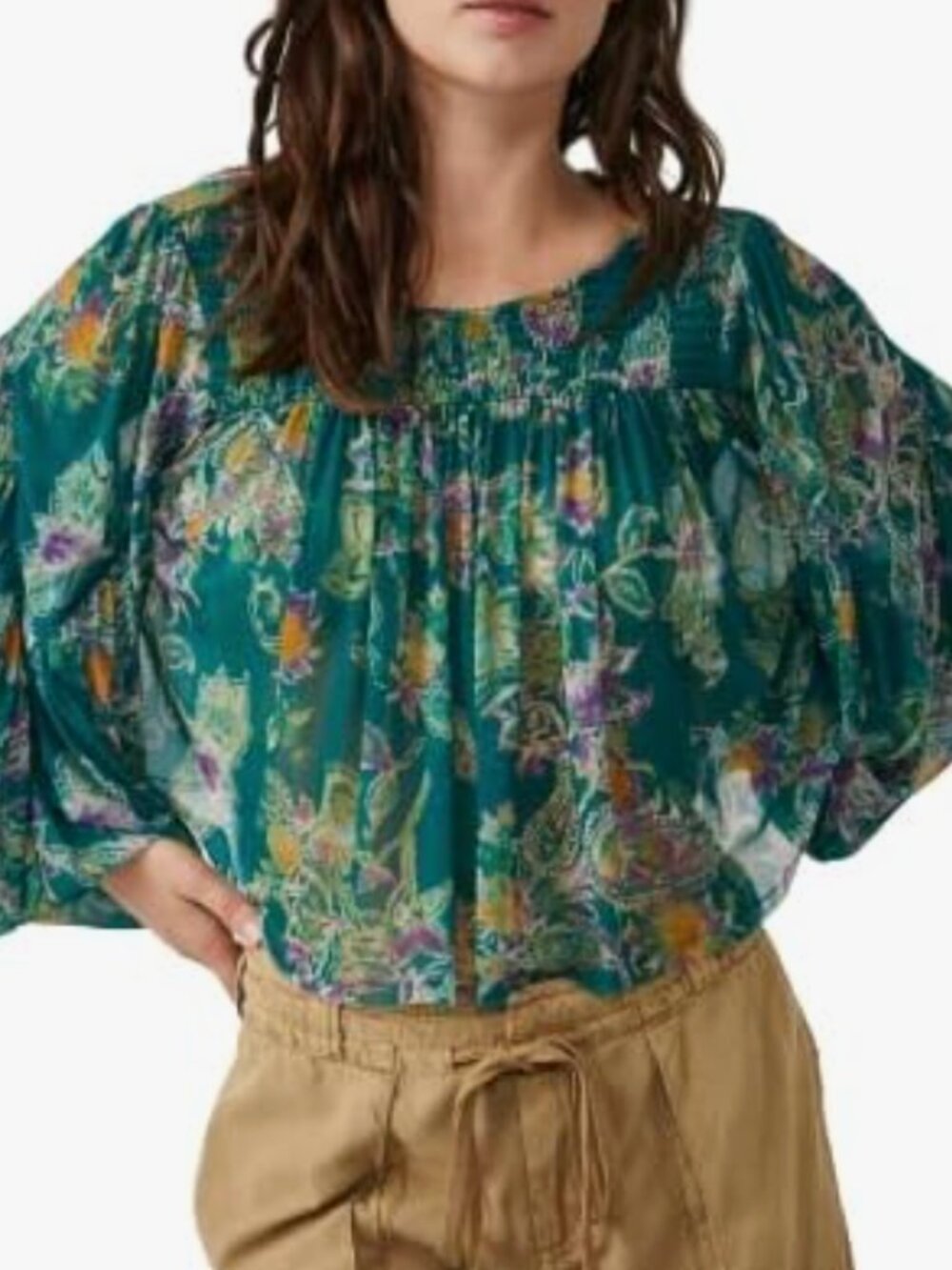 Free People Up For Anything Top – Emerald Combo S